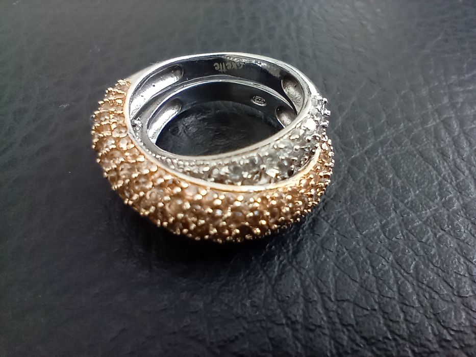 Прекрасен сребърен пръстен на Oxette 16 мм.