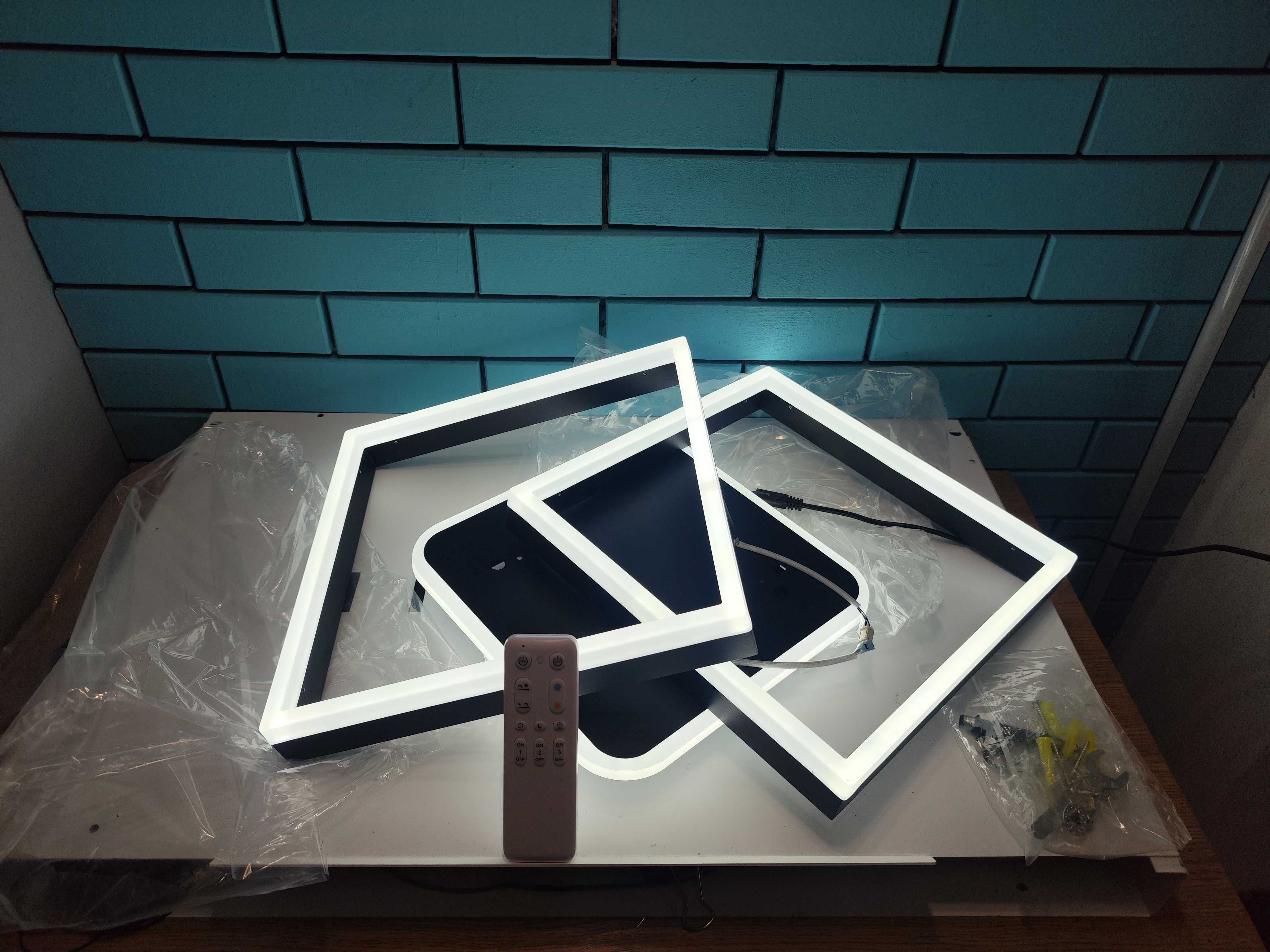 Модерна LED таванна лампа ANTENLICHT 40W с дистанционно, 3000K-6500K