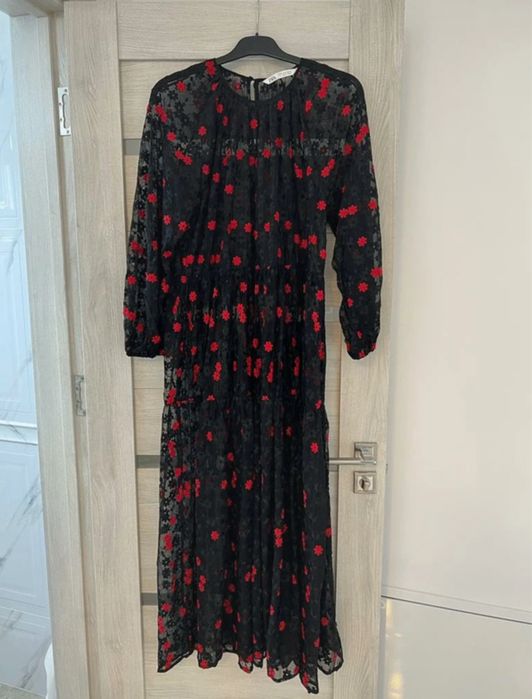 Rochie brodata Zara 38-M
