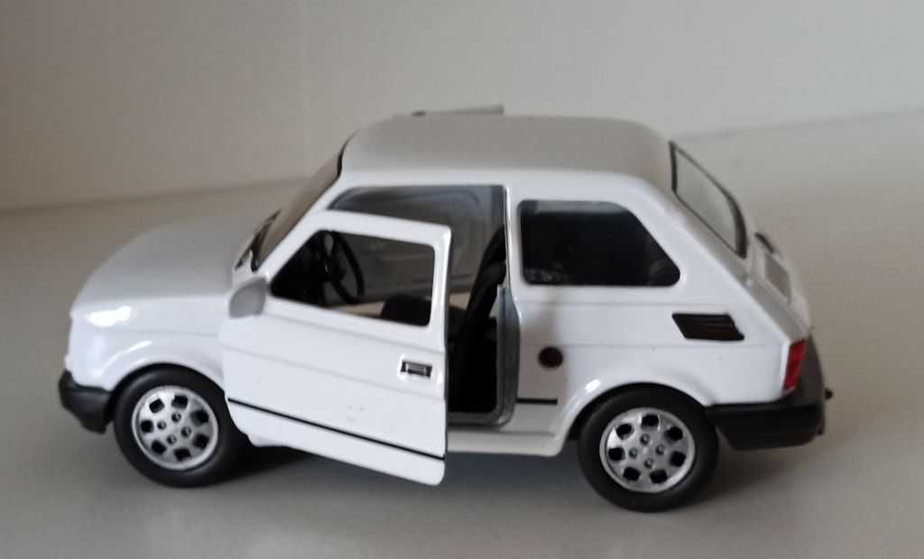 Macheta Fiat 126 alb - Welly 1/32