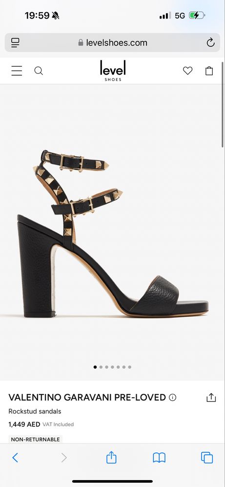 Обувки Valentino Rockstud Pre-Loved