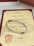 Brățară Cartier LOVE Slim 17 White Gold 24K