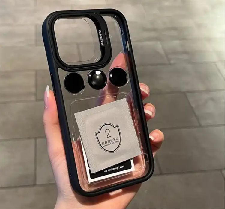 Iphone 14/15/16/PRO/PLUS/PRO MAX - Husa Hybrid + Folie Camera Lens