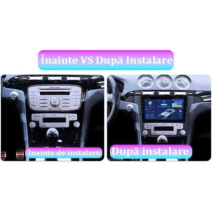 Navigatie Ford S-Max 2008-2010, 9 Inch, 4GB RAM/64GB ROM, Android 14