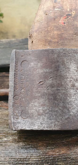 Topor pentru cioplit, barda, secure, fabricat Germania, model american