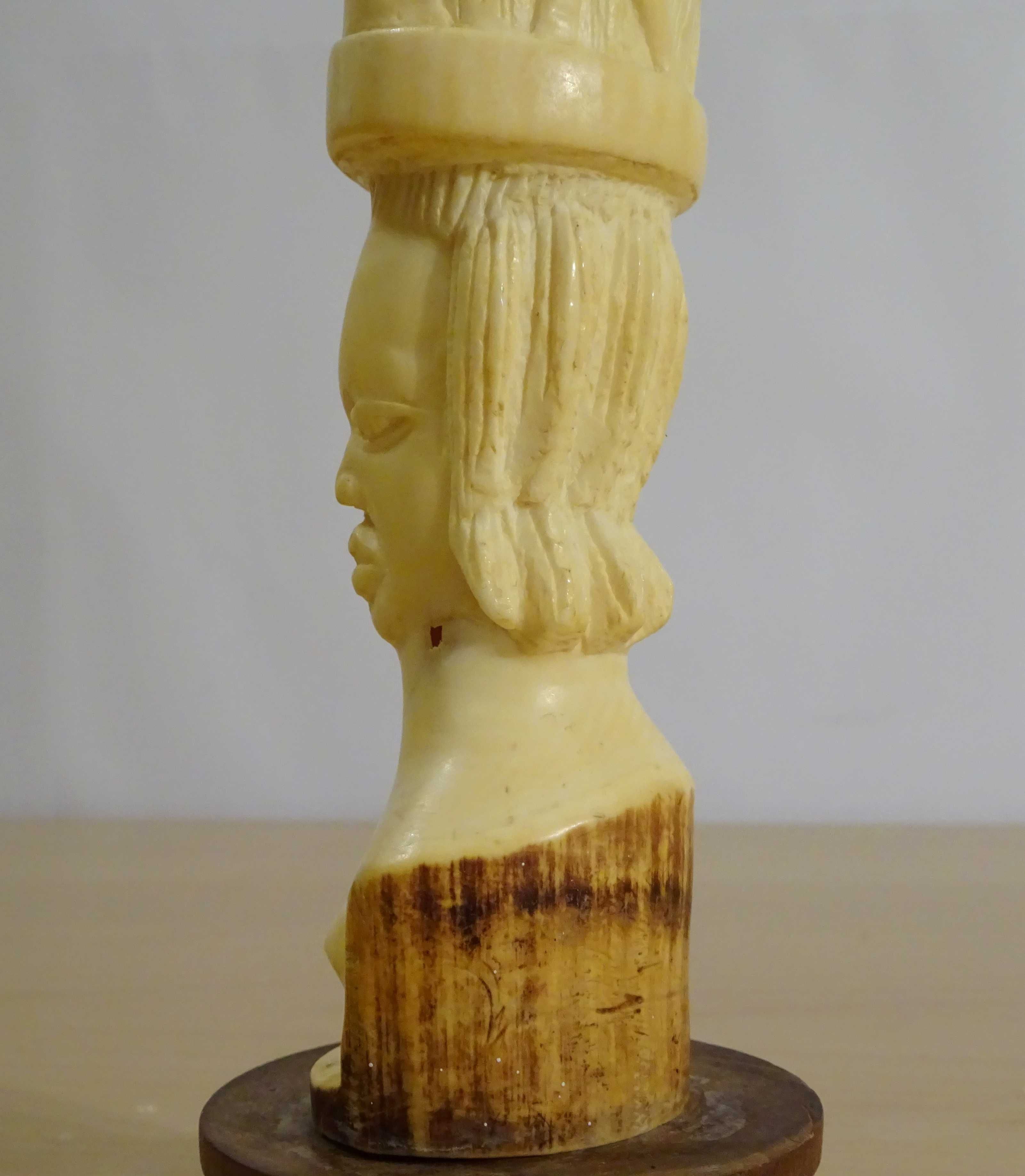 Statueta Tribala Africana sculptata manual, 'Tanara Yoruba piesa veche