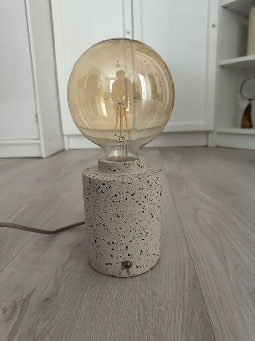 Set 2 veioze marmura ZARA Home + 2 becuri Osram filament E27