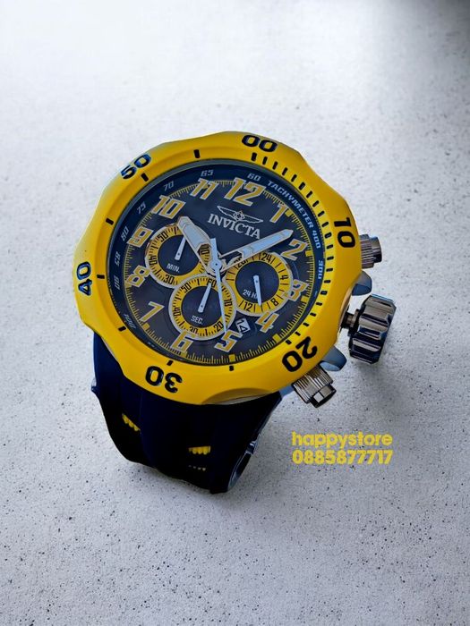 INVICTA Hydra Yellow 52 mm, Инвикта нов ръчен часовник