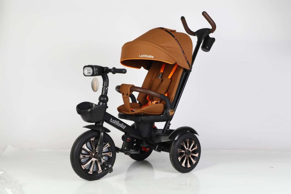 Коляска велосипед 2в1 со склада спинка откидывается