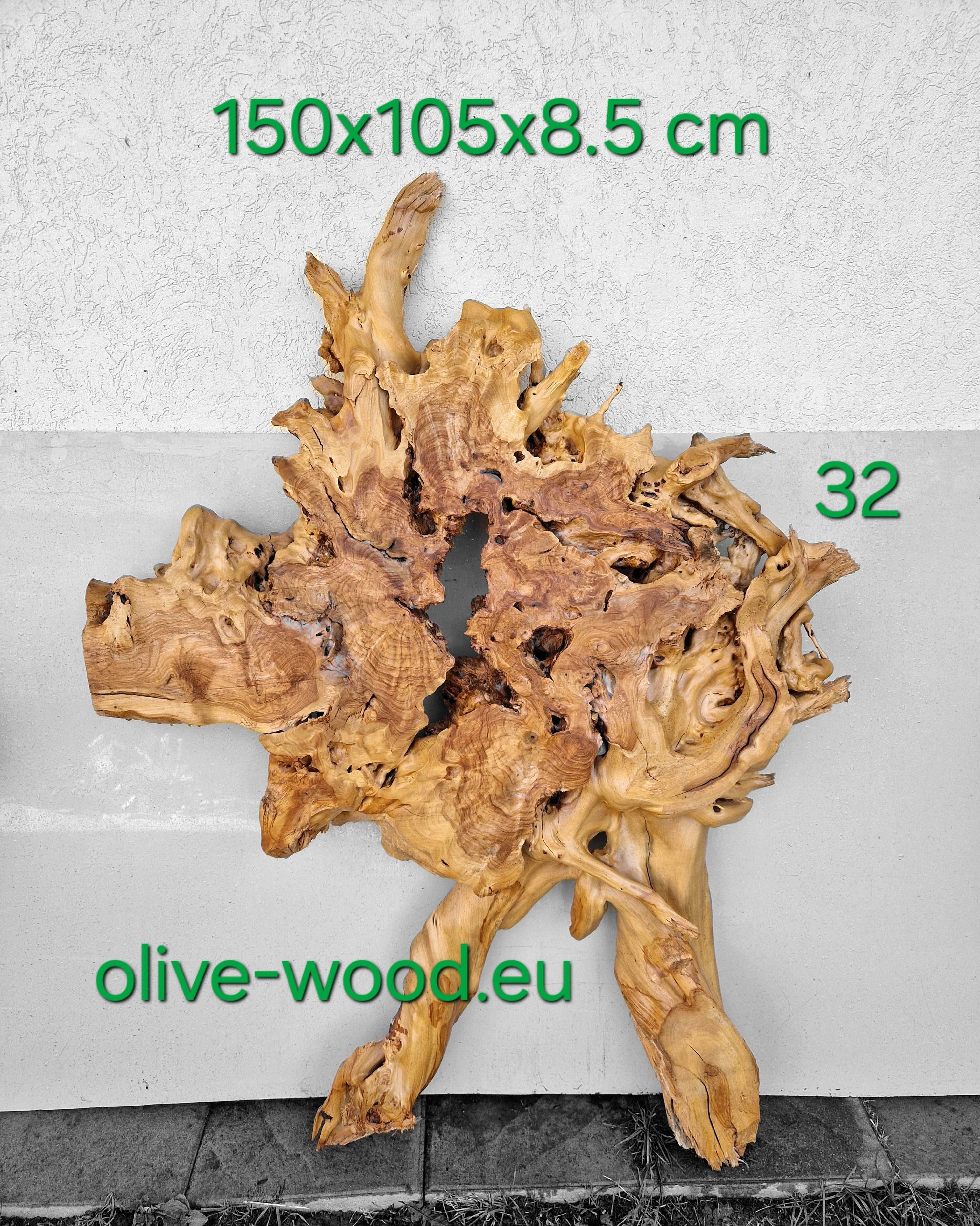 Дървен материал от маслина (янове) и шайби. Olive Wood Live Edge Slabs
