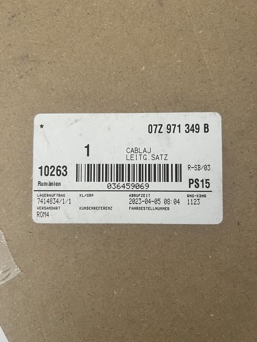 Cablu alimentare alternator Touareg 5.0