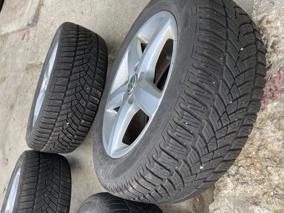 Jante anvelope iarna 205/55/16 5x112golf touran passat caddy sharan vw