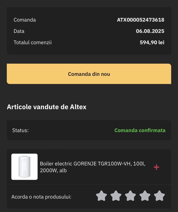 Boiler gorenje 100 l 2000 w