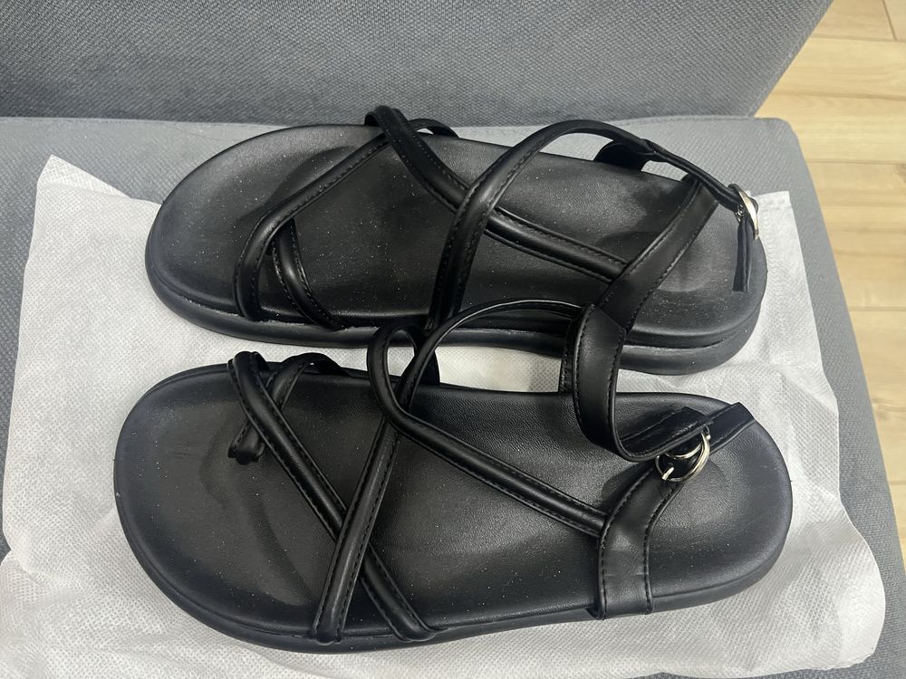 sandals черные женские сандалии
