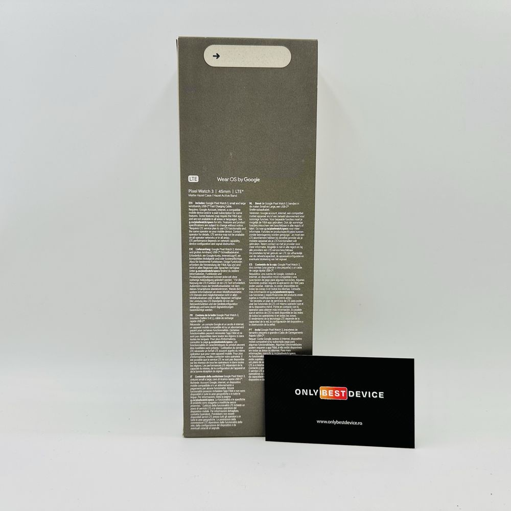 Smartwatch Google Pixel Watch 3 Wi-Fi + LTE 45mm Hazel