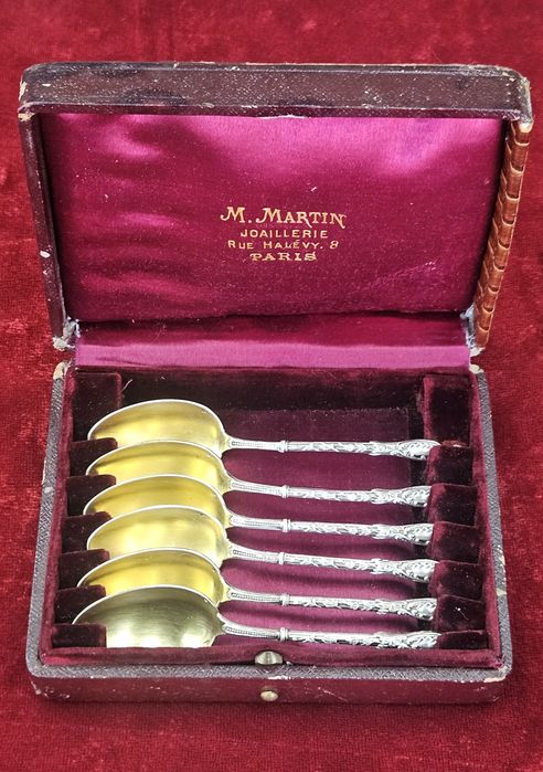 Френски Сребърни лъжички M. Martin.