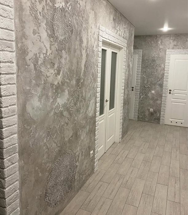 Обой левкас Италян краска Эмульсия шкурка