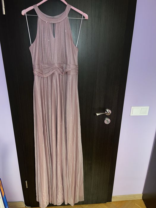 Официална дамска рокля размер 40 цвят: пепел от роза