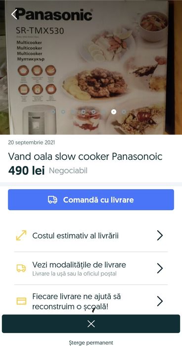 Oala de gatit slow kooker panasonic