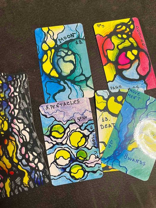 Карти Таро - Нови, абстрактни, ръчно рисувани