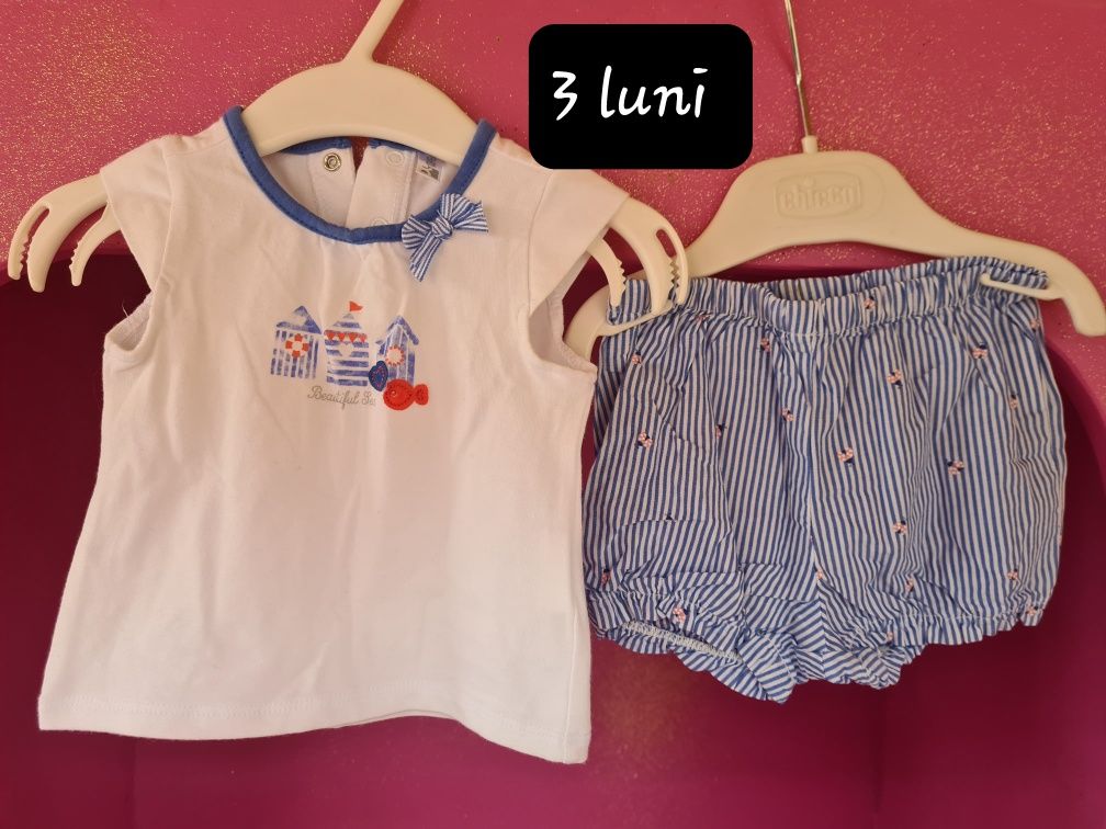 Seturi de vara bebe fetita 3 luni 16 articole