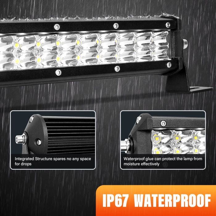 LEDBAR OFFROAD SKYWORLD 15” 108W, nouă sigilată, cablaj 12V inclus