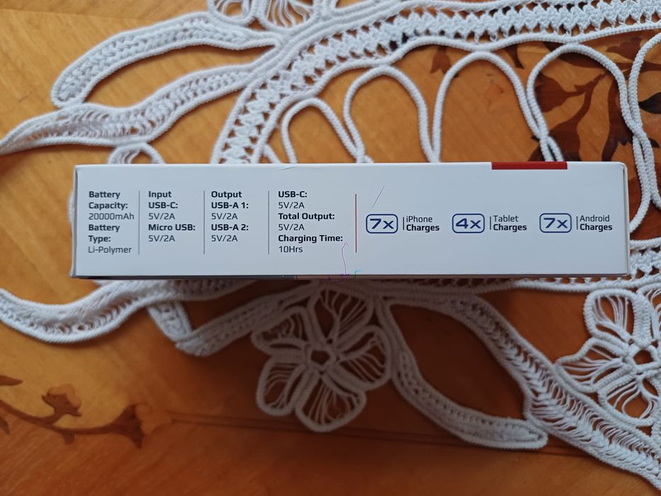 Baterie externa promate 20.000mAh Power Bank Dual usb-a usb-c Output