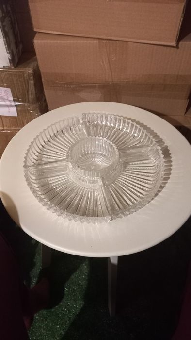 Кристално плато за ядки от 5 части