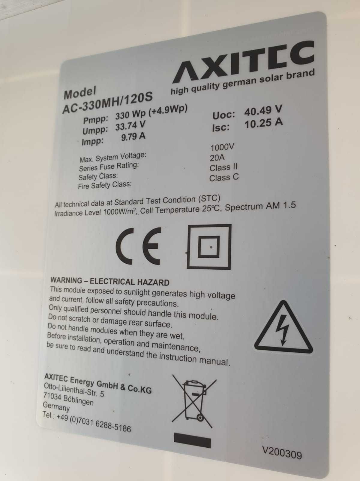 Vad 18 panouri fotovoltaice marca Axitec+Trina solar