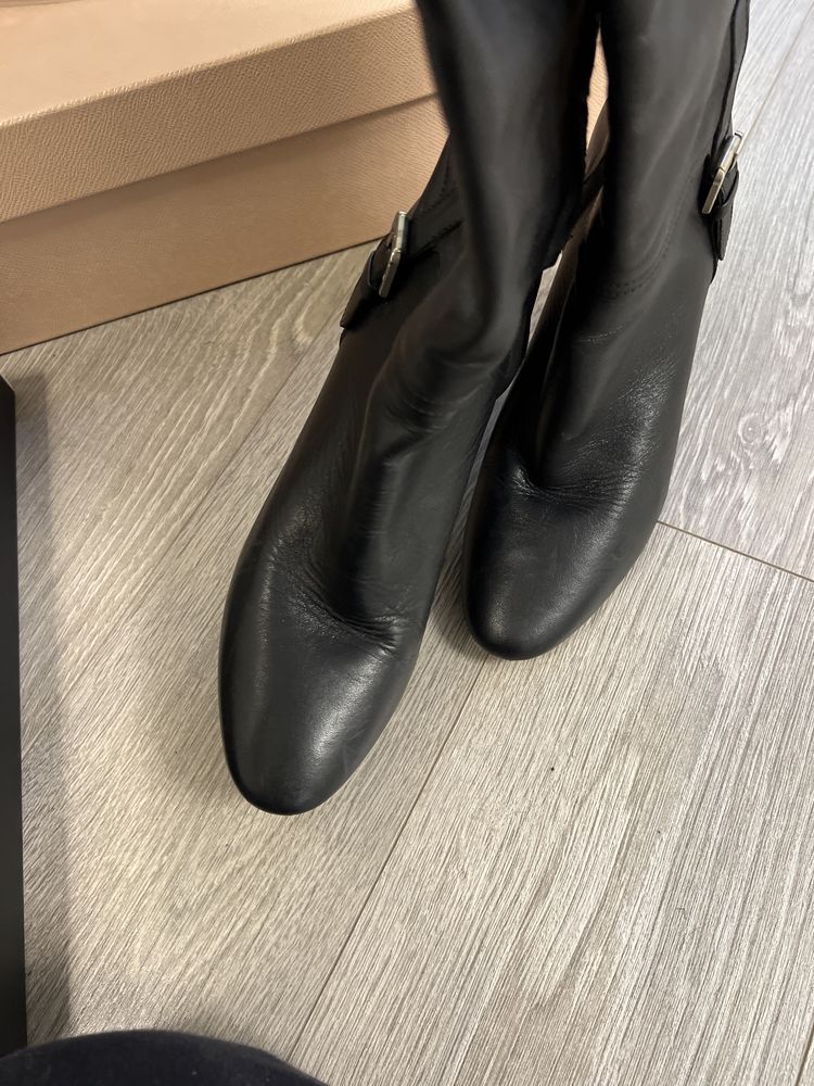 Сапоги осенние кожаные Massimo Dutti 37 размер