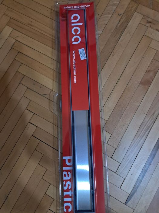 Alcaplast APZ19-750 Simple Линеен сифон с двустранна неръждаема решетк