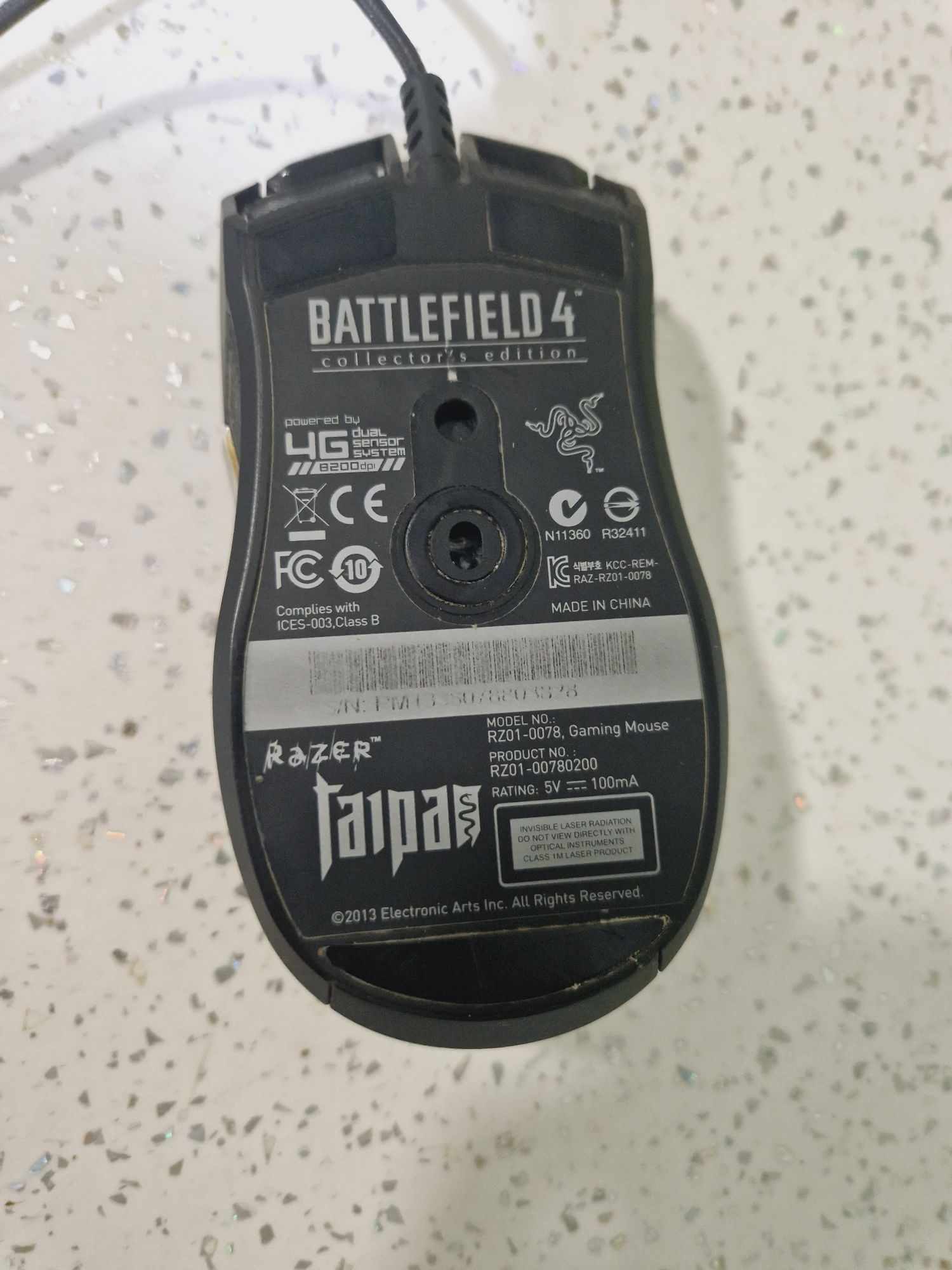 Battlefield 4 9 butoane 1 x roată USB cu fir Laser 8200 dpi