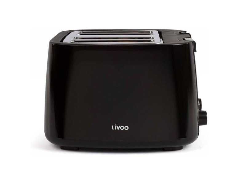 Тостер за 4 Филии Хляб Livoo Feel Good Moments, 1500W, Черен