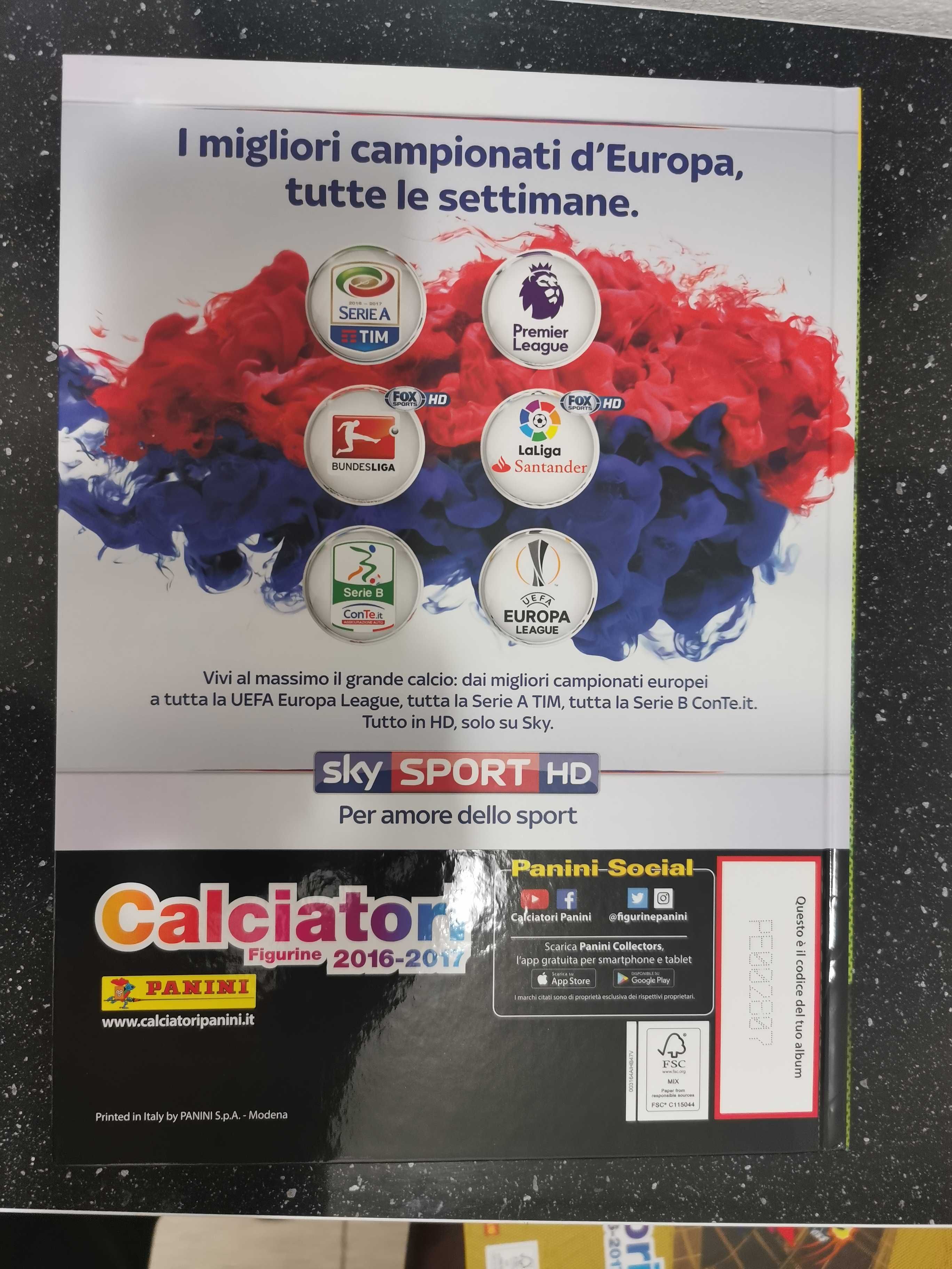 Album gol Italia Calciatori Panini 2026-2017 HARDCOVER