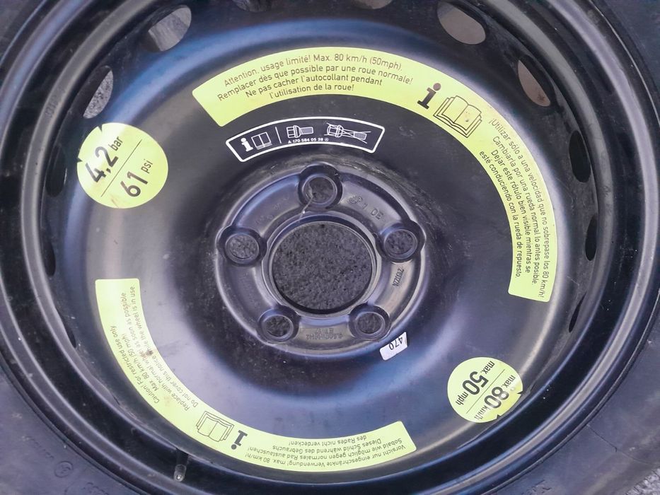 Резервна гума (патерица) 5x120 R16 - Mercedes-Benz