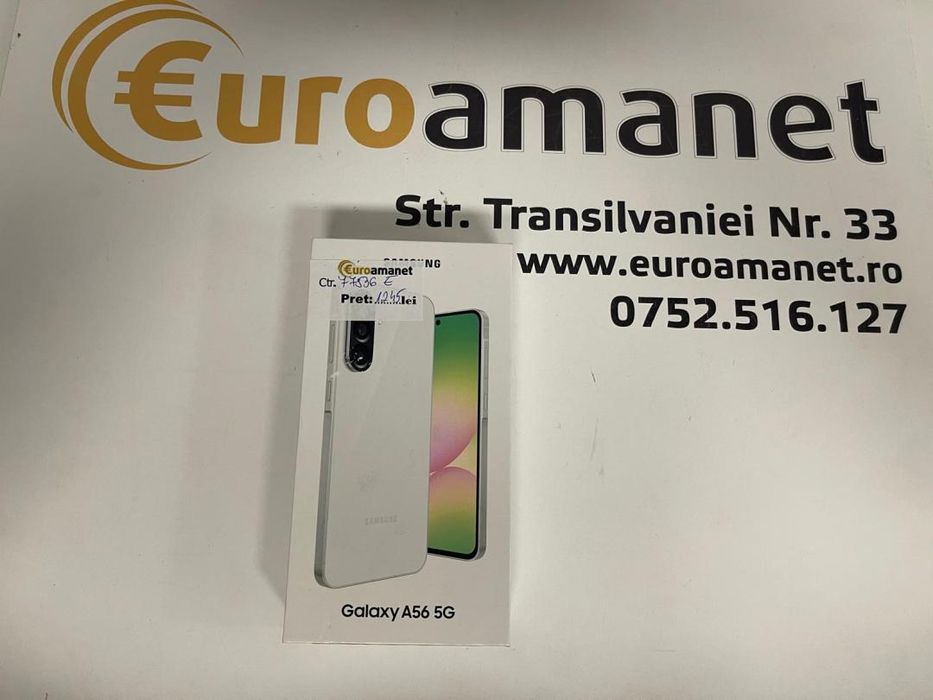 Telefon SAMSUNG Galaxy A56 5G, 128GB, 8GB RAM, Dual SIM, Awesome -T-
