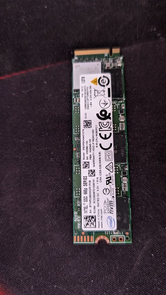 SSD M.2 NVMe, Intel 665p, 1TB, PCI Express 3.0 x4