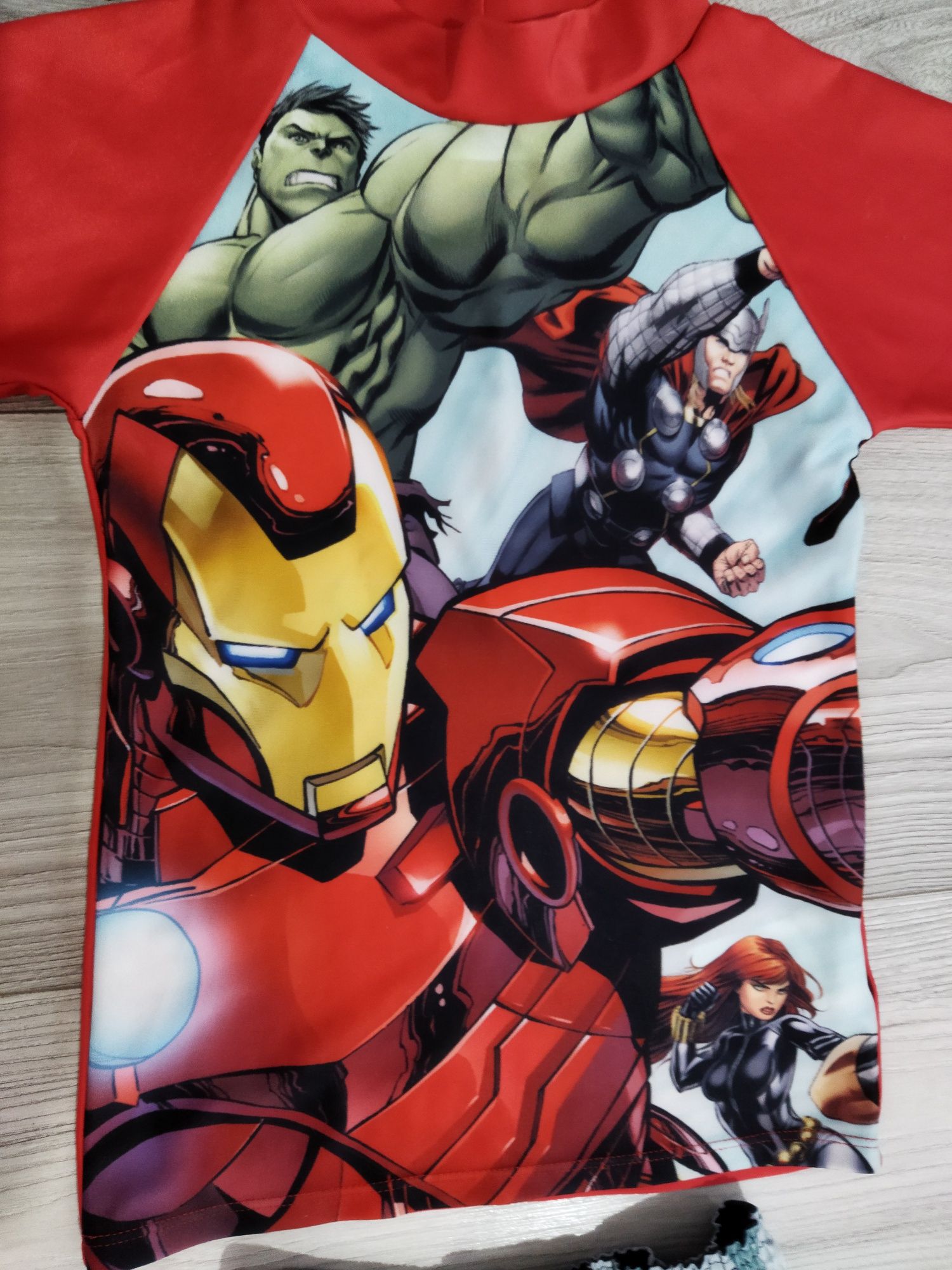 Costum de baie protecție solară băieți 4-5 ani Marvel Avengers 110