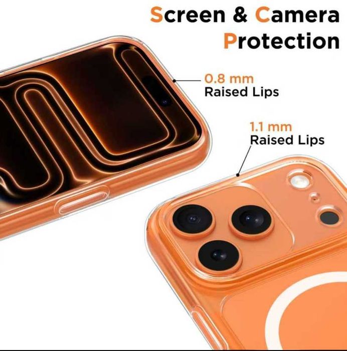 Husa iPhone 17Pro Max  MagSafe Transparenta Luxury