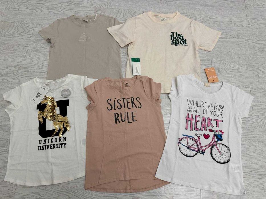 Новые футболки, рубашки, OLD NAVY, NEXT, H&M, ZARA размер 3-12 лет