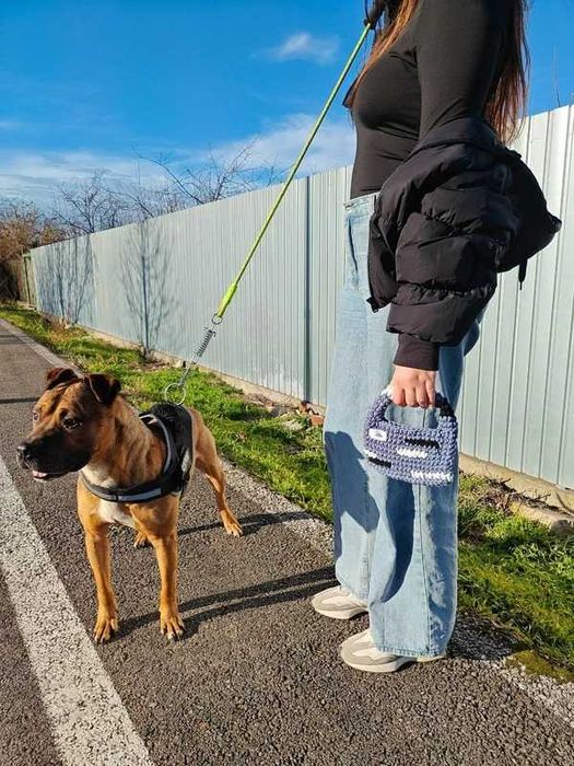 Geantă croșetată unică