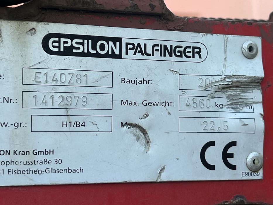 Scania Abrollkipper container macara Epsilon 140Z forestier fier vechi