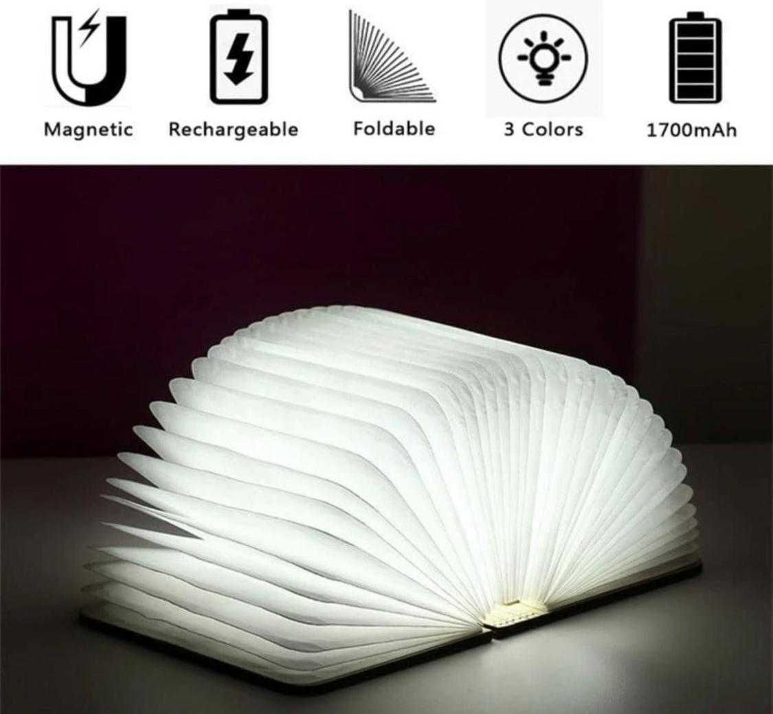 Lampa LED tip carte, accesoriu decorativ, lemn, maro, 14 cm x 11.5 cm
