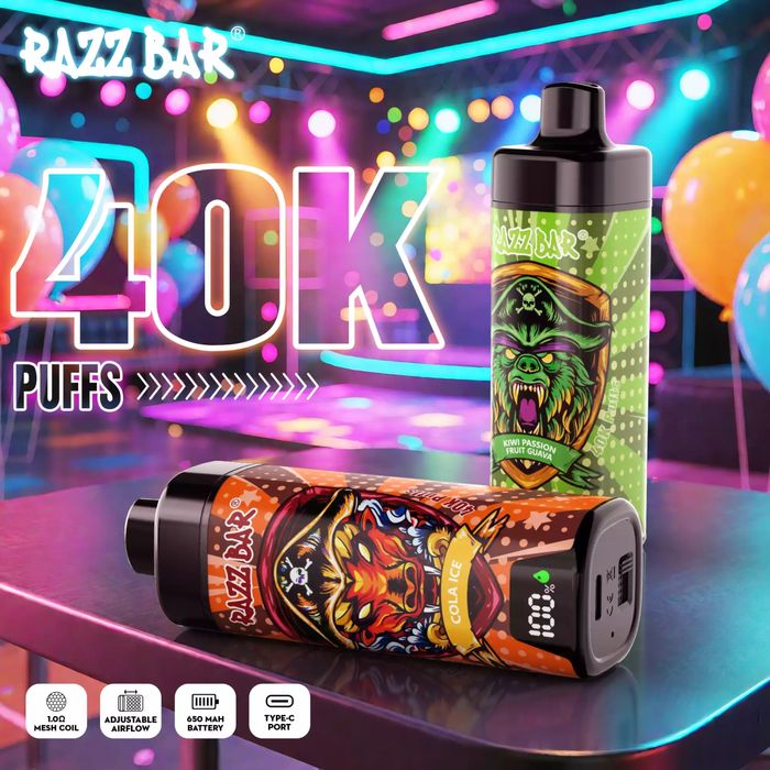 Vape razzbar 40k puffs model nou