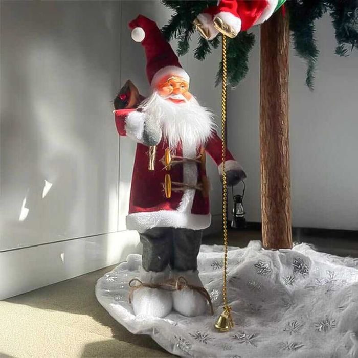 Декоративна фигура на Дядо Коледа 45 см, коледна украса