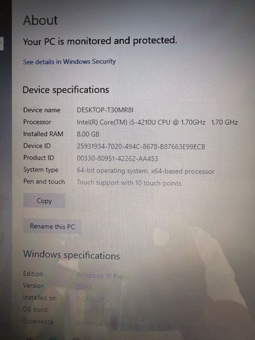 Laptop Dell/ aluminiu/touch screen