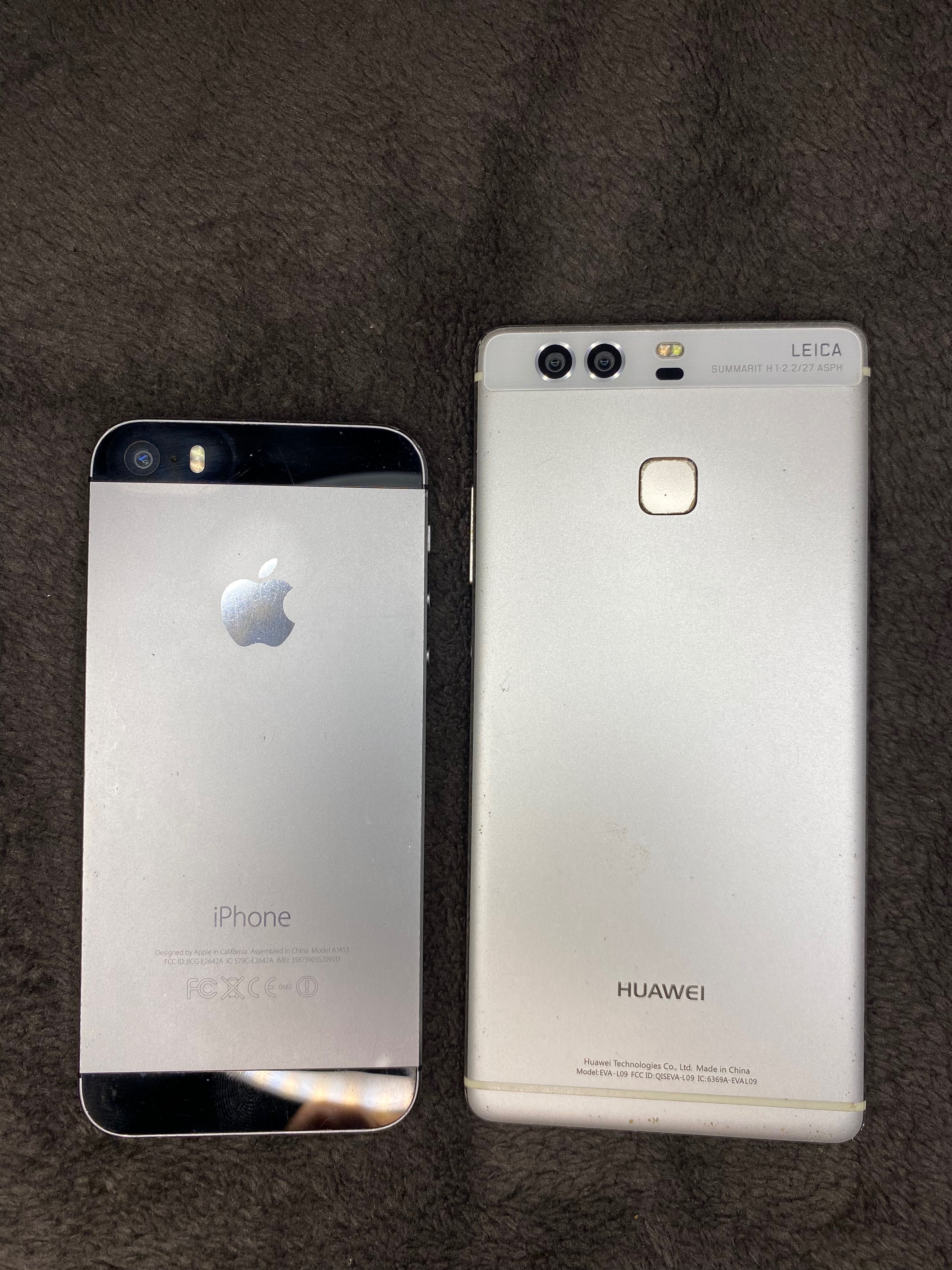 Iphone 5s и Huawei P9