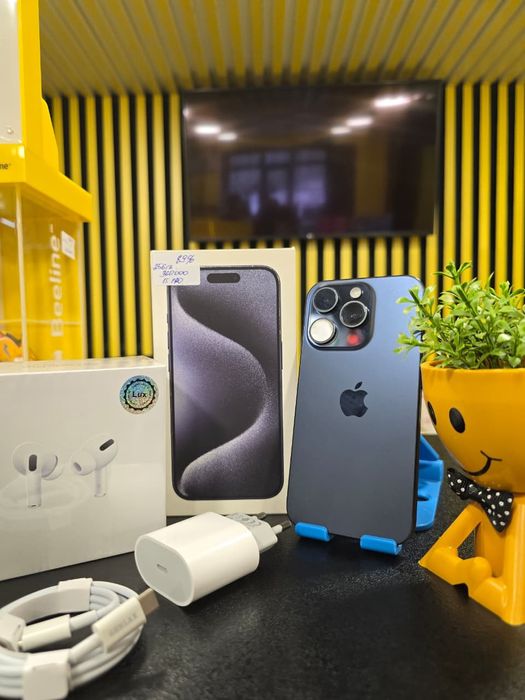 Apple iPhone 15 Pro , 256gb, 89%, Kaspi 0-0-12.