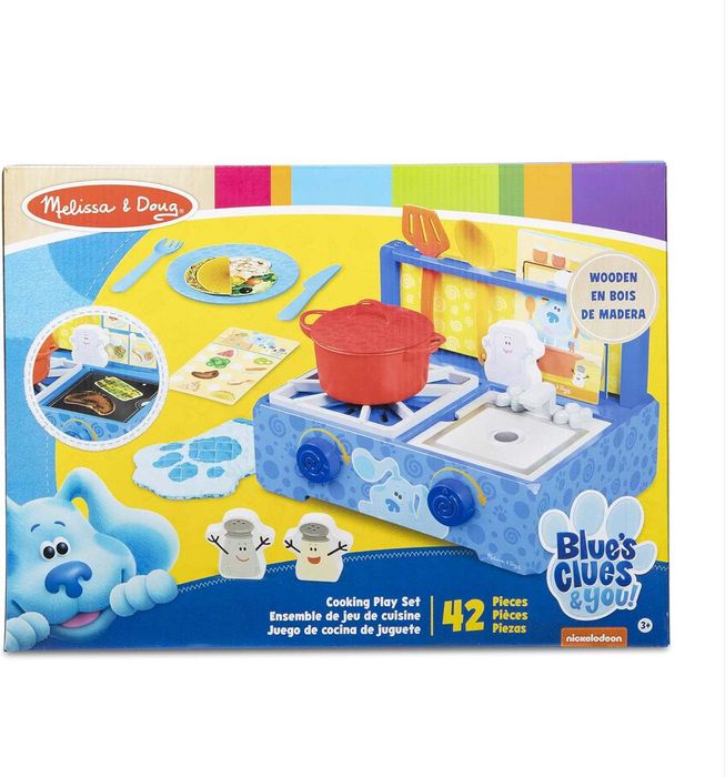 Детска дървена кухня Melissa & Doug Загадките на Блу с много аксесори