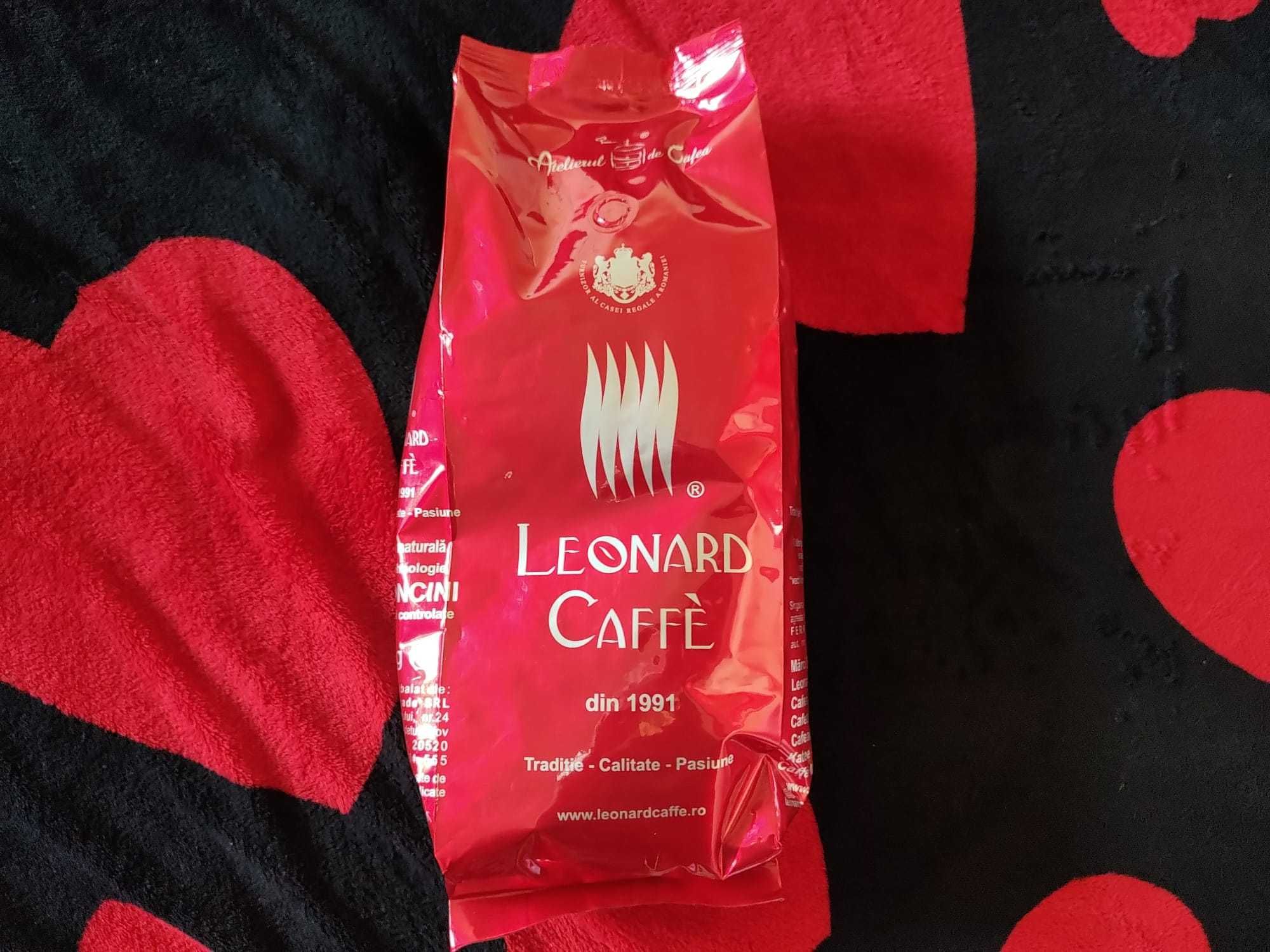 cafea boabe LEONARD CAFFE 1KG miscela italiana gold 85ro/standard 75ro